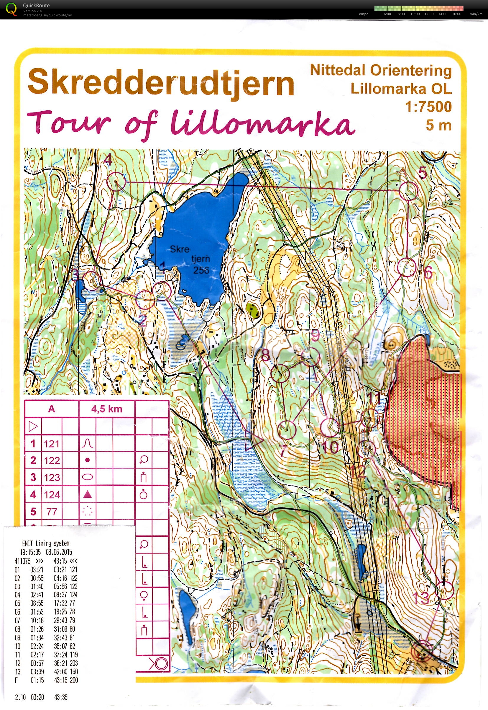 Tour of Lillomarka løp 7 2015 (07/06/2015)